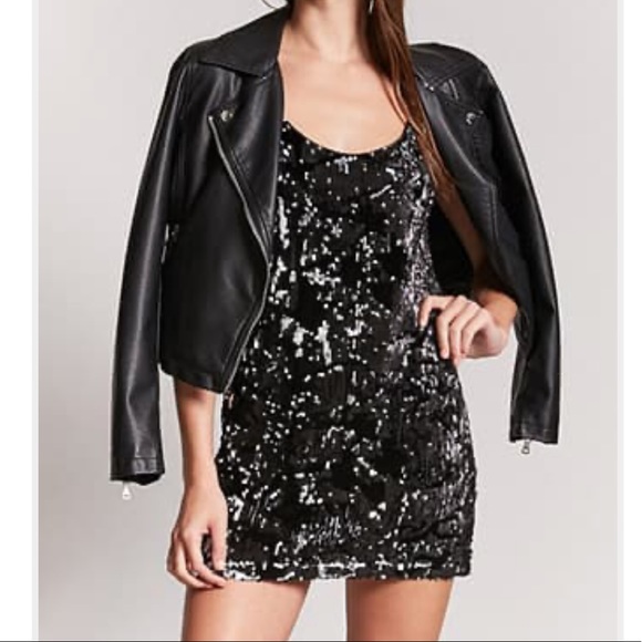 Forever 21 Velvet Sequin Dress XS - Picture 1 of 8